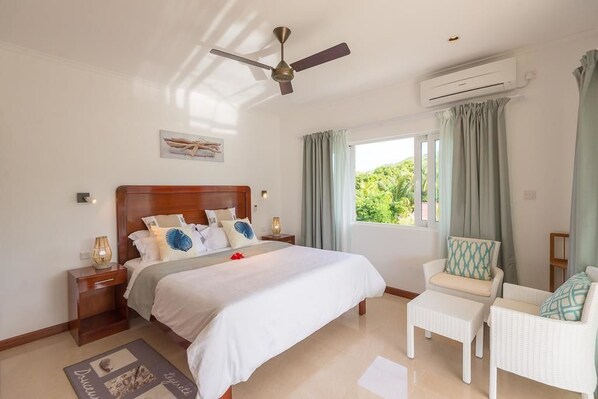 Familievilla, 1 soverom | 2 soverom, safe på rommet, lydisolert og strykejern/-brett