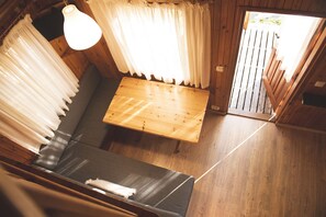 Bungalow, 2 Bedrooms (Duplex, 5 pax) | Down comforters, cribs/infant beds, free WiFi, bed sheets