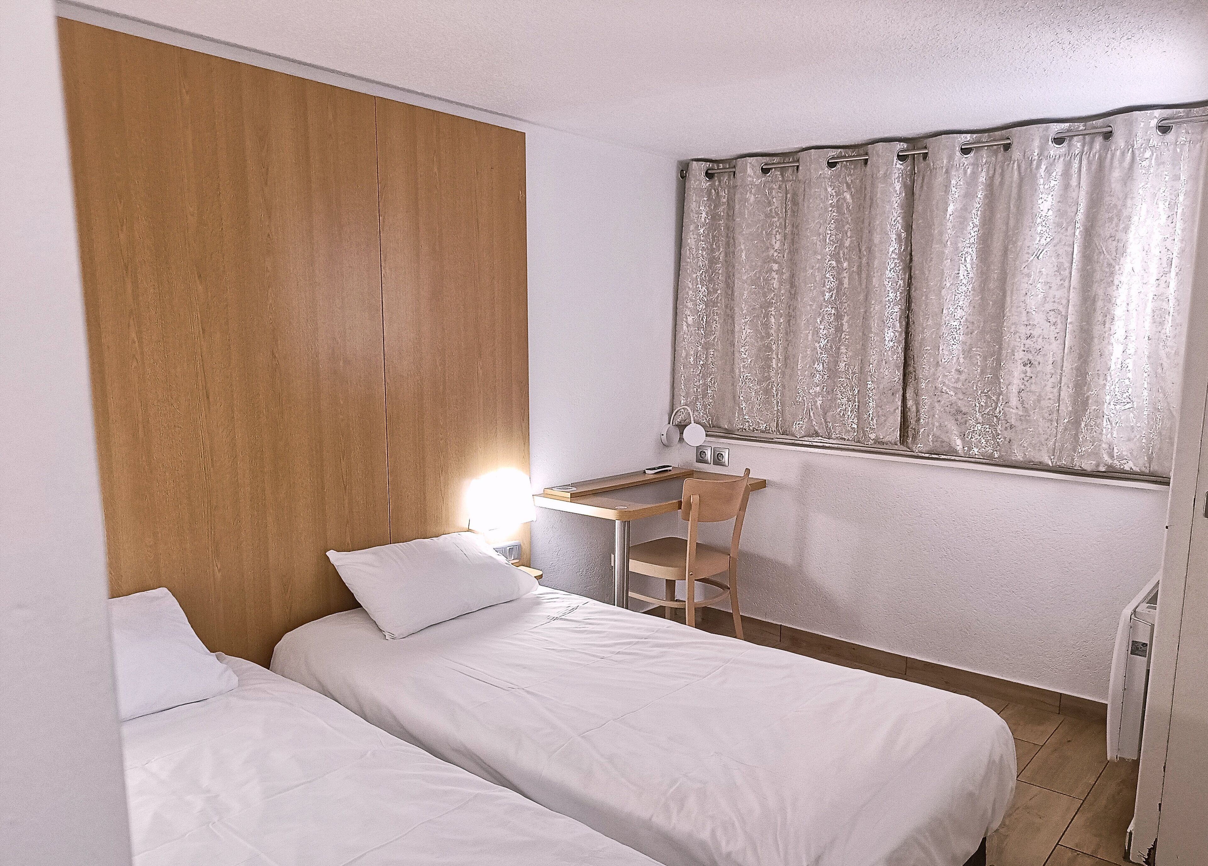 standard room, 2 single beds | desk, laptop workspace, blackout curtains, iron/ironing board