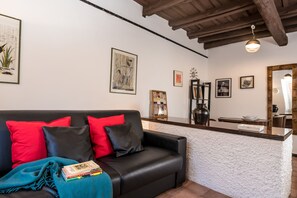 Living room - Al Cedro in Trastevere (Rome)