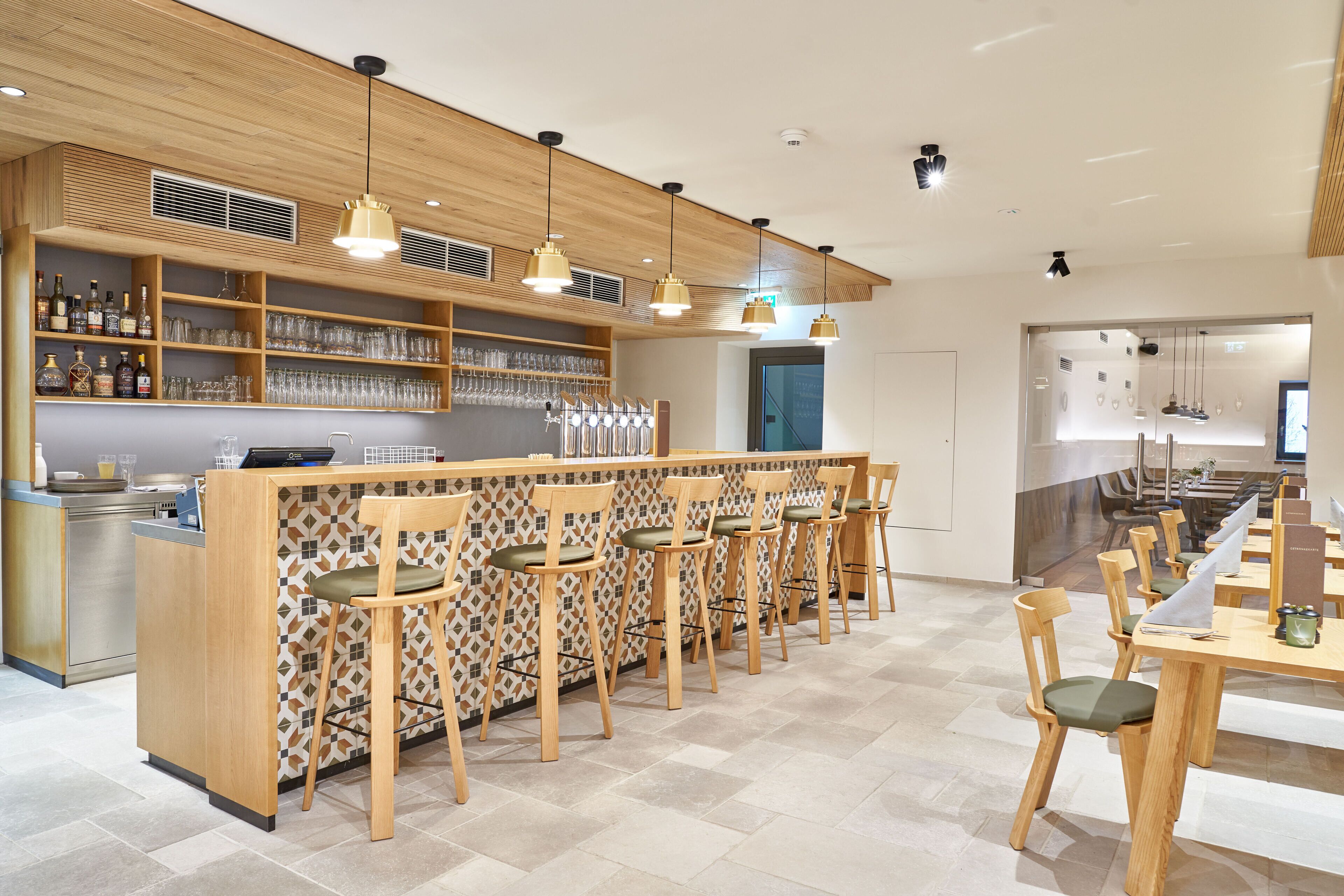 lunch and dinner served, local and international cuisine