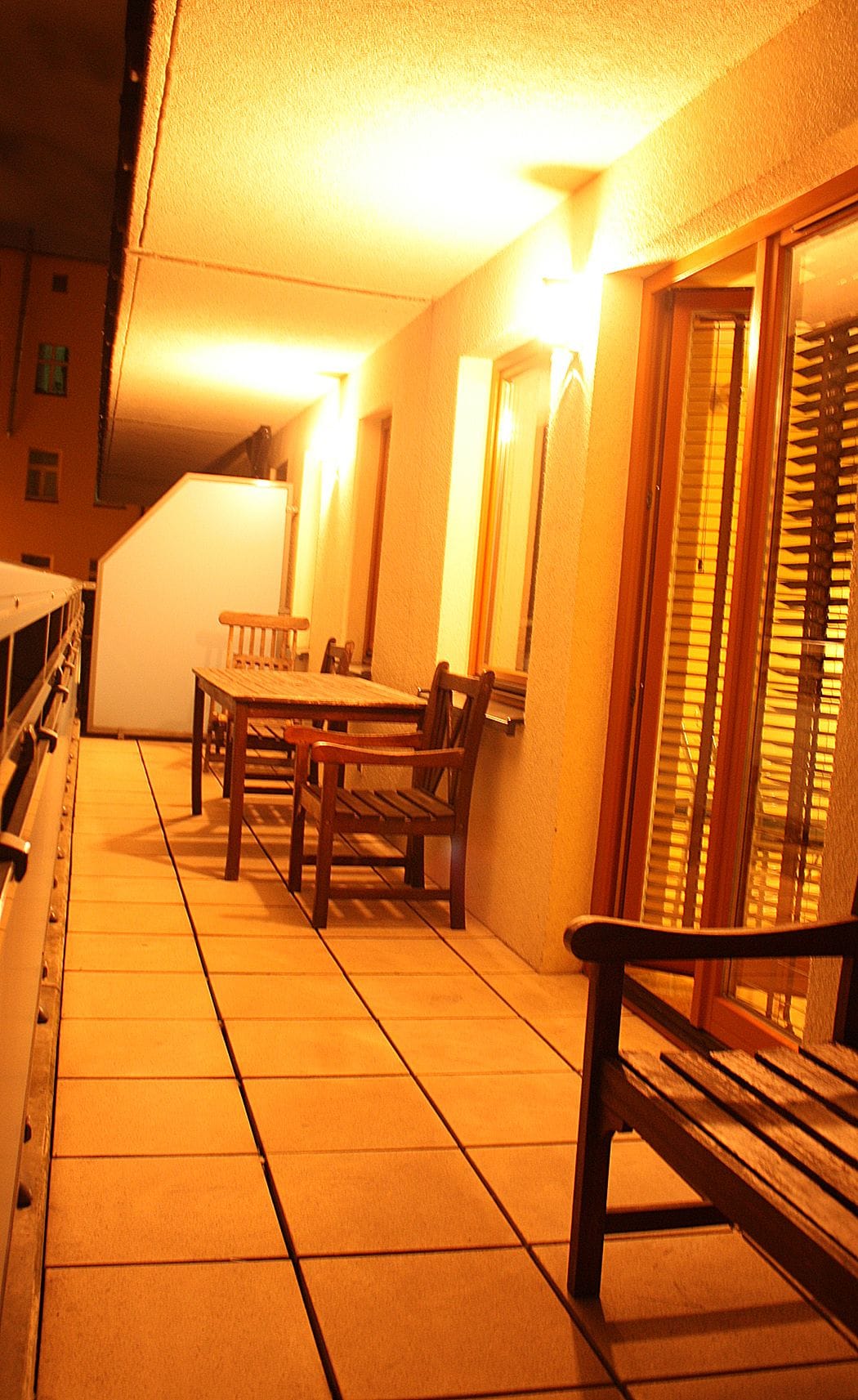 Blick von der Unterkunft