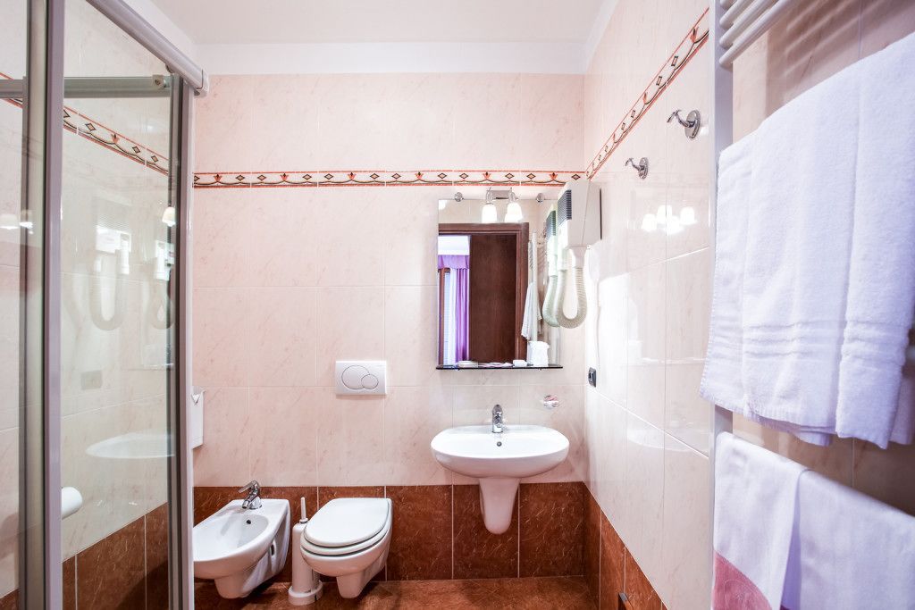 double room, balcony, lake view | bathroom | shower, free toiletries, hair dryer, bidet