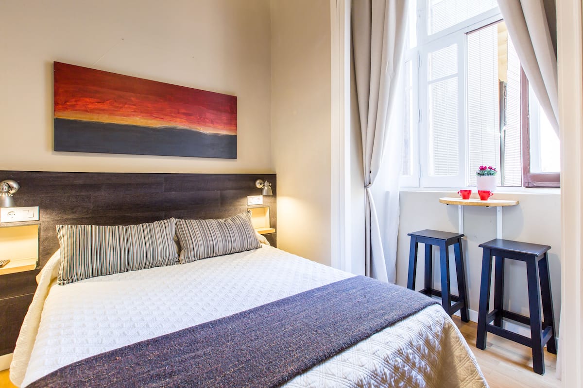 Small Double Room Exterior | Desk, blackout drapes, soundproofing, free WiFi