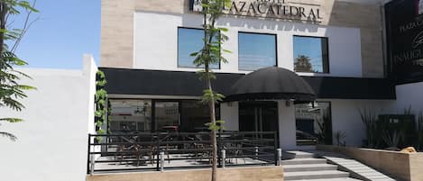 Voorkant van accommodatie