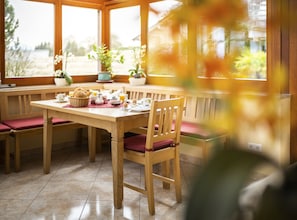 Daily buffet breakfast (EUR 7 per person)