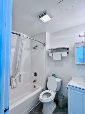 Free toiletries, hair dryer, towels