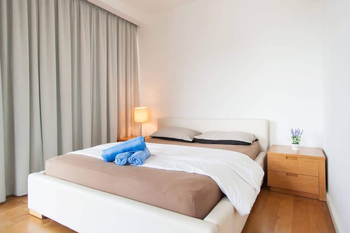 Exclusive Apartment, 1 Bedroom, Kitchenette, City View | 2 bedrooms, in-room safe, desk, iron/ironing board