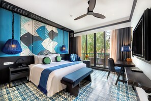 Deluxe-Zimmer | Minibar, Zimmersafe, Schreibtisch, Verdunkelungsvorhänge