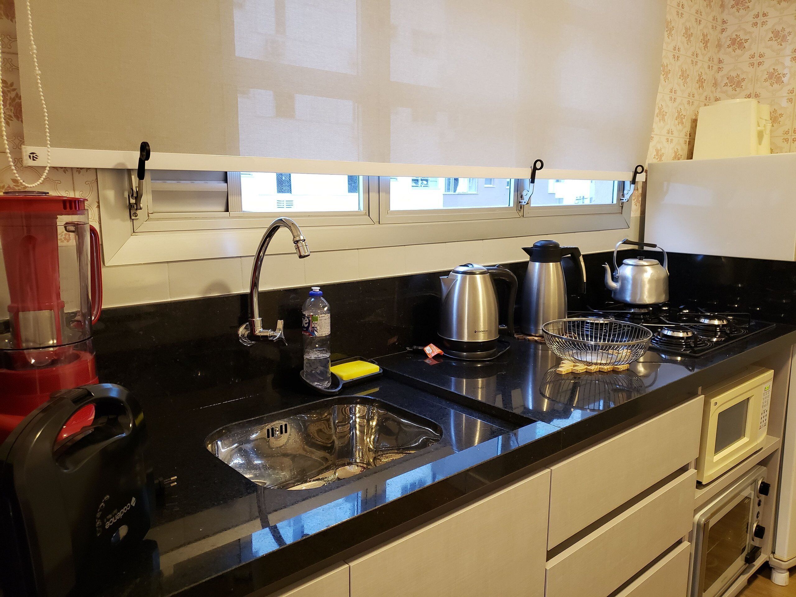 Apartment | Private kitchen | Fridge, microwave, stovetop, electric kettle