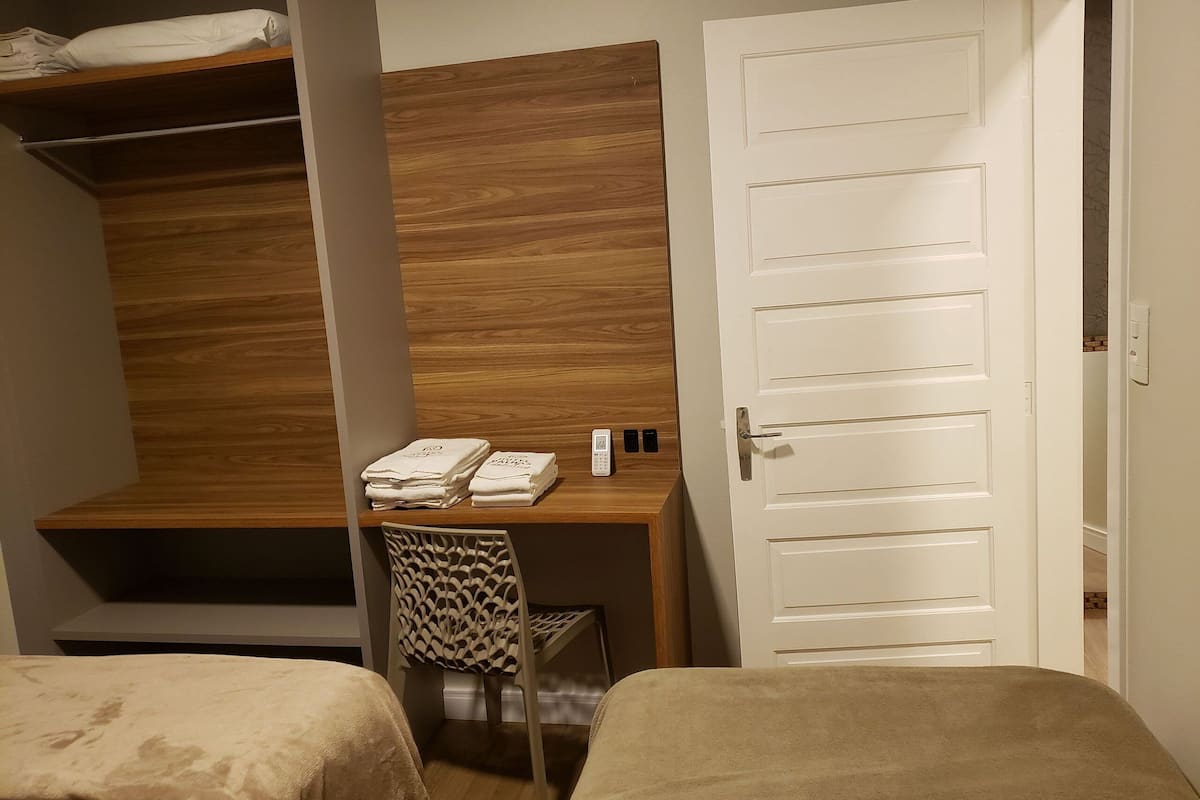 Apartamento | 1 quarto, roupas de cama premium, escrivaninha