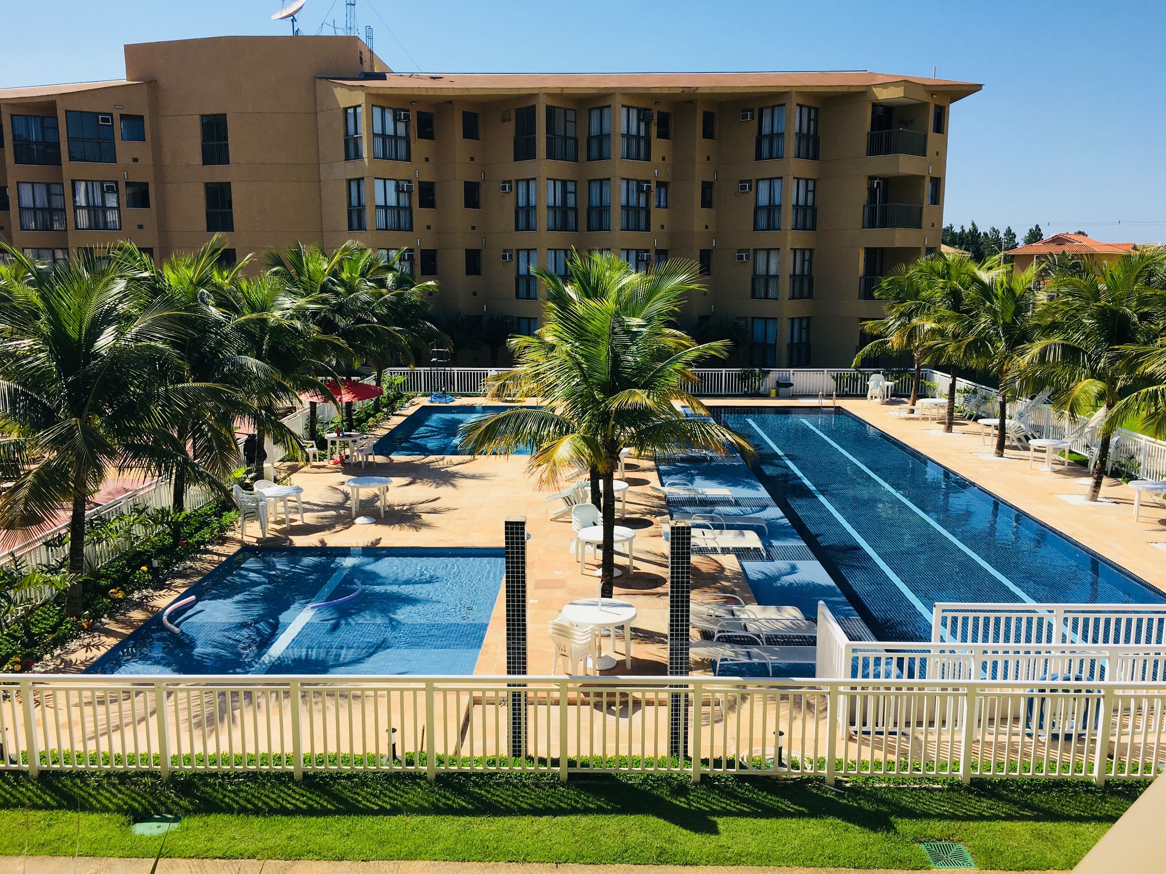 3 outdoor pools, pool umbrellas, pool loungers