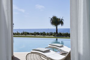 Suite, Private Pool, Sea View | Terrace/patio - Mayia Exclusive Resort & Spa - Adults Only - All Inclusive (Rhodes)
