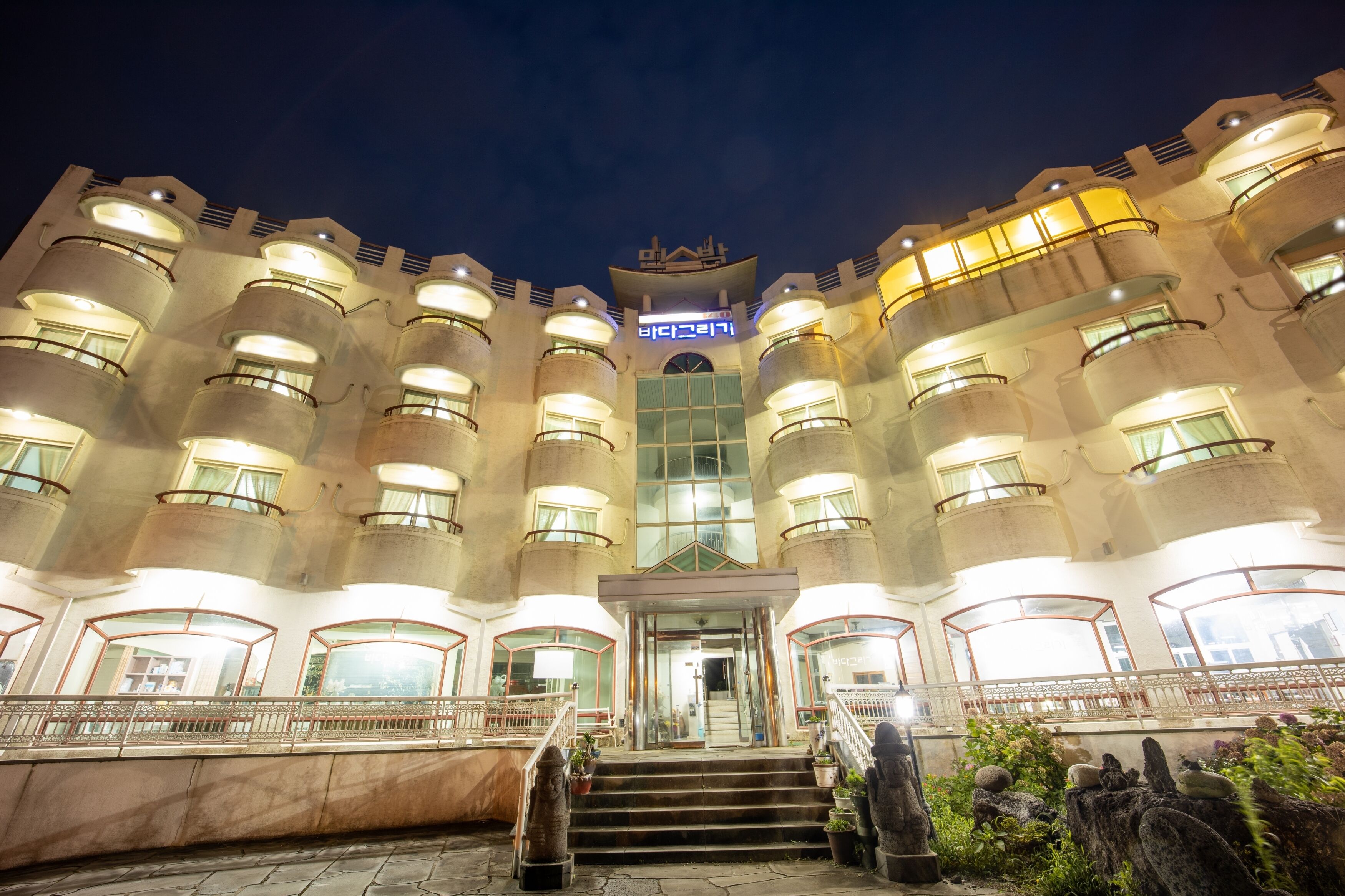 Front of property – evening/night