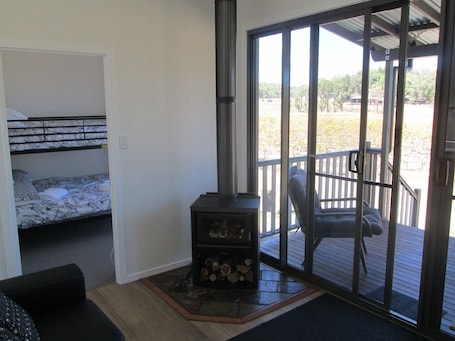 Cabin, 2 Bedrooms | 2 bedrooms, iron/ironing board, bed sheets. Just Red Wines Vineyard Cabins