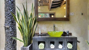 Villa, 2 Bedrooms, Pool View (The Joglo) | Bathroom sink - Gili Joglo (Gili Trawangan)