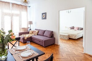 Deluxe Apartment | Living area - Stunning Design Apartment (Prague)