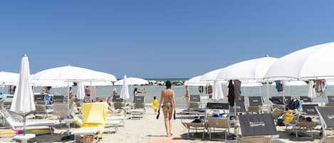 På stranden