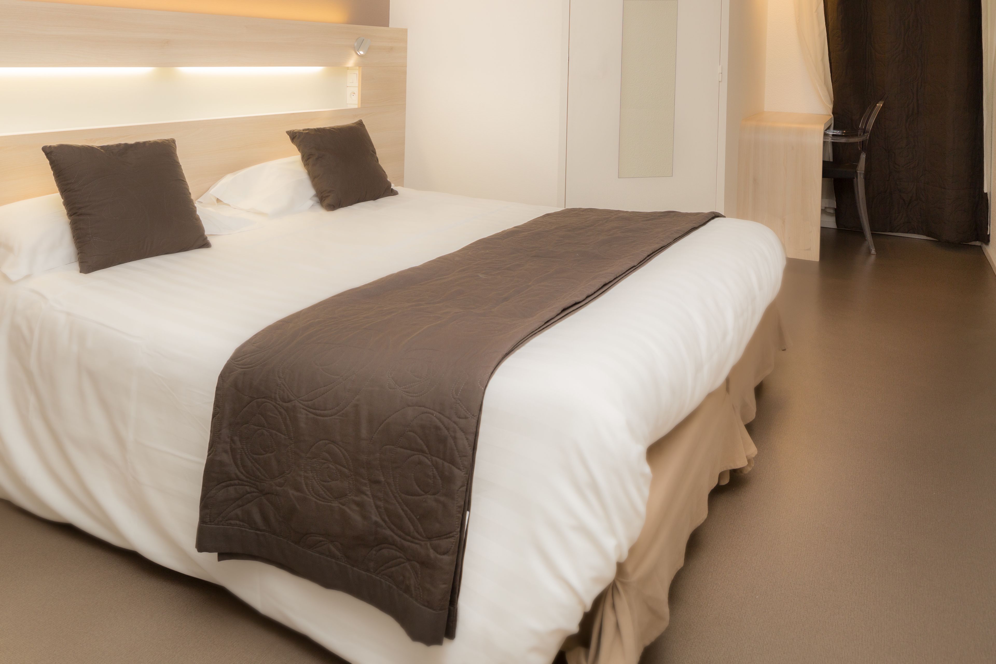 superior double room | desk, laptop workspace, blackout curtains, iron/ironing board