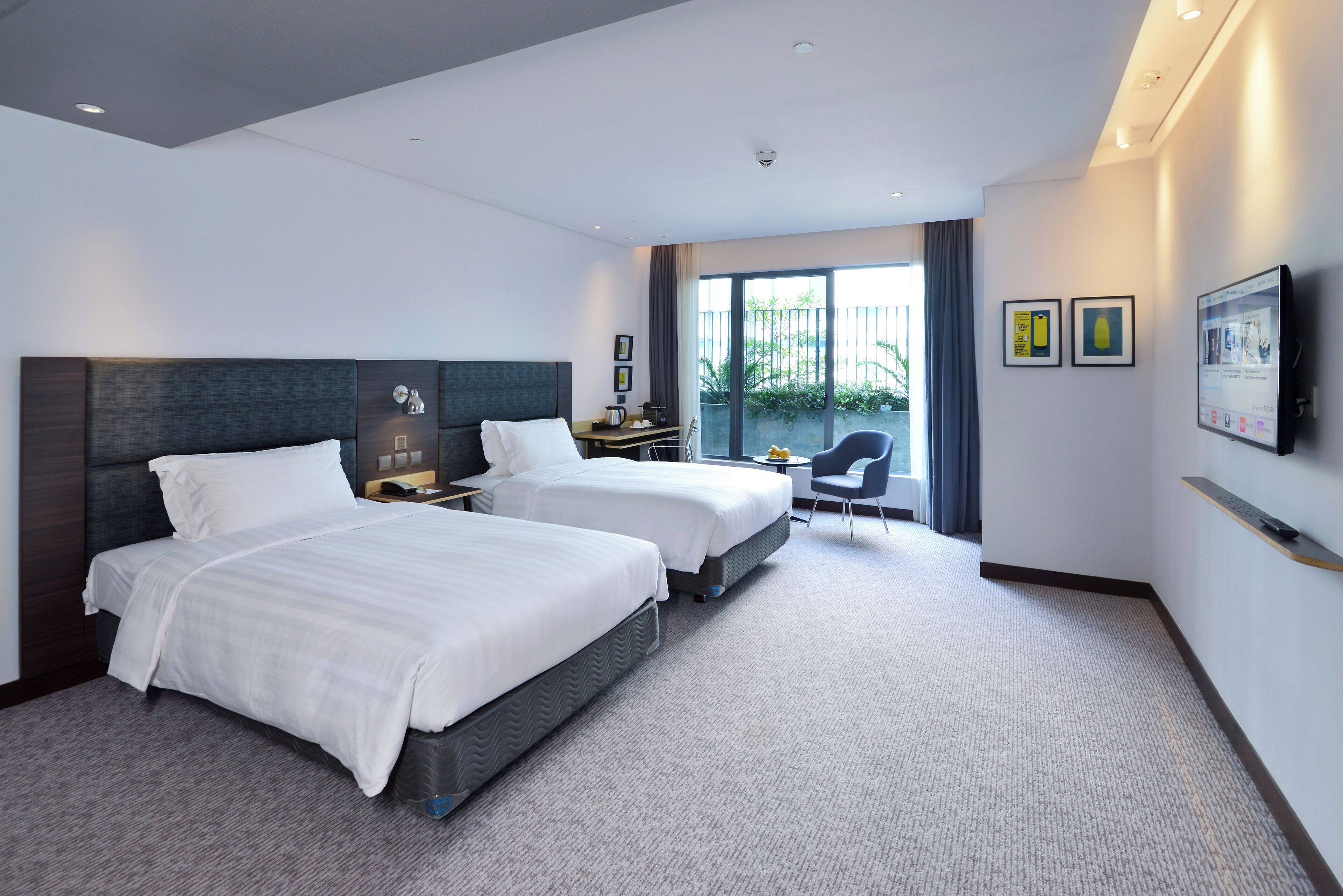 In-room safe, desk, laptop workspace, iron/ironing board