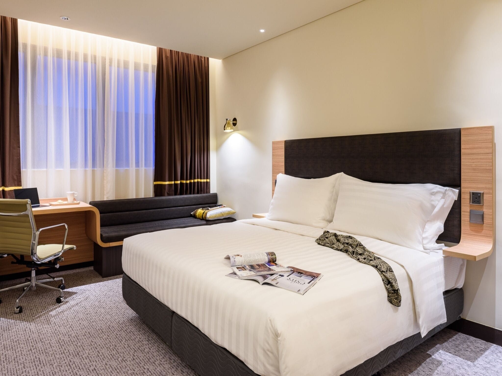 In-room safe, desk, laptop workspace, iron/ironing board