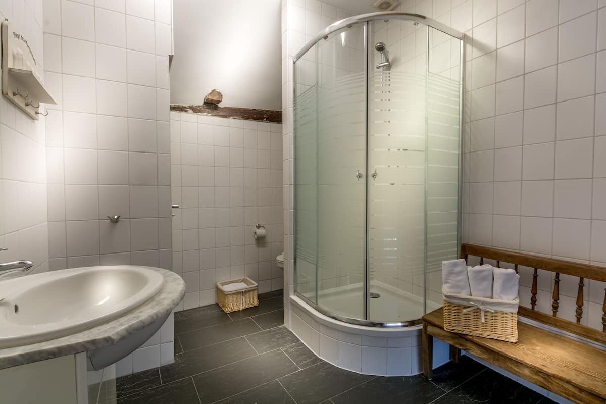 family room | bathroom | free toiletries, hair dryer, towels