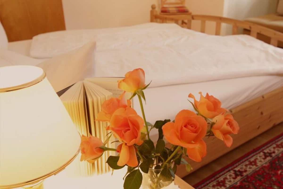 Biancheria da letto ipoallergenica, una scrivania, insonorizzazione