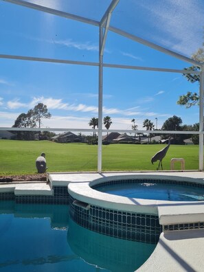 A heated pool