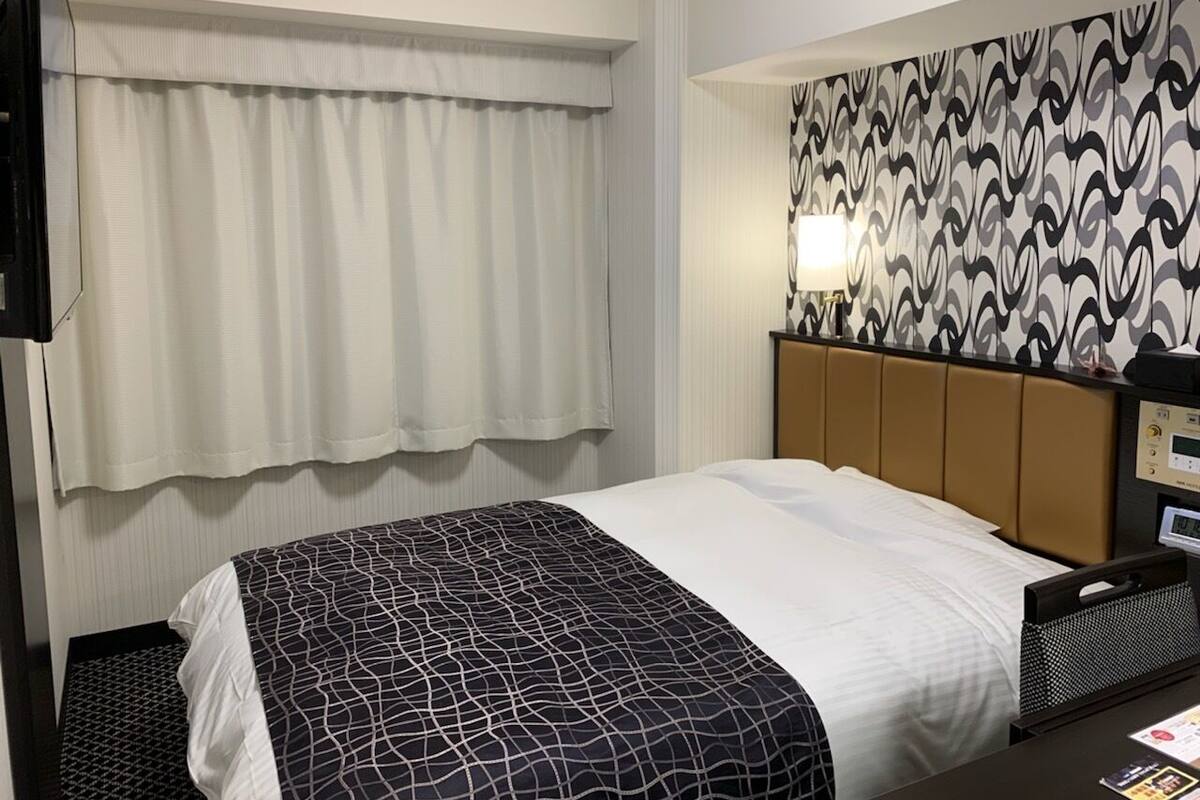 Desk, blackout curtains, soundproofing, iron/ironing board (on request)