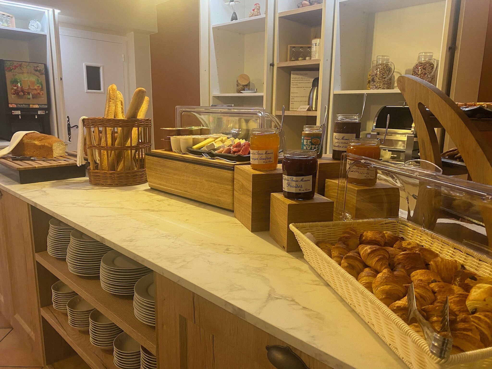 daily buffet breakfast (eur 13.5 per person)