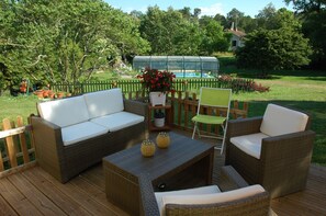 Terrace/patio - La Palombiere (Lucmau)