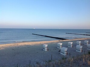 Vlak bij het strand