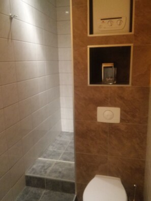 Basic-Apartment, 1 Schlafzimmer | Dusche im Bad