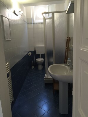 Free toiletries, hair dryer, bidet, towels