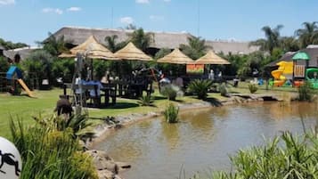 Outdoor banquet area