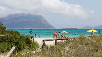 På stranden