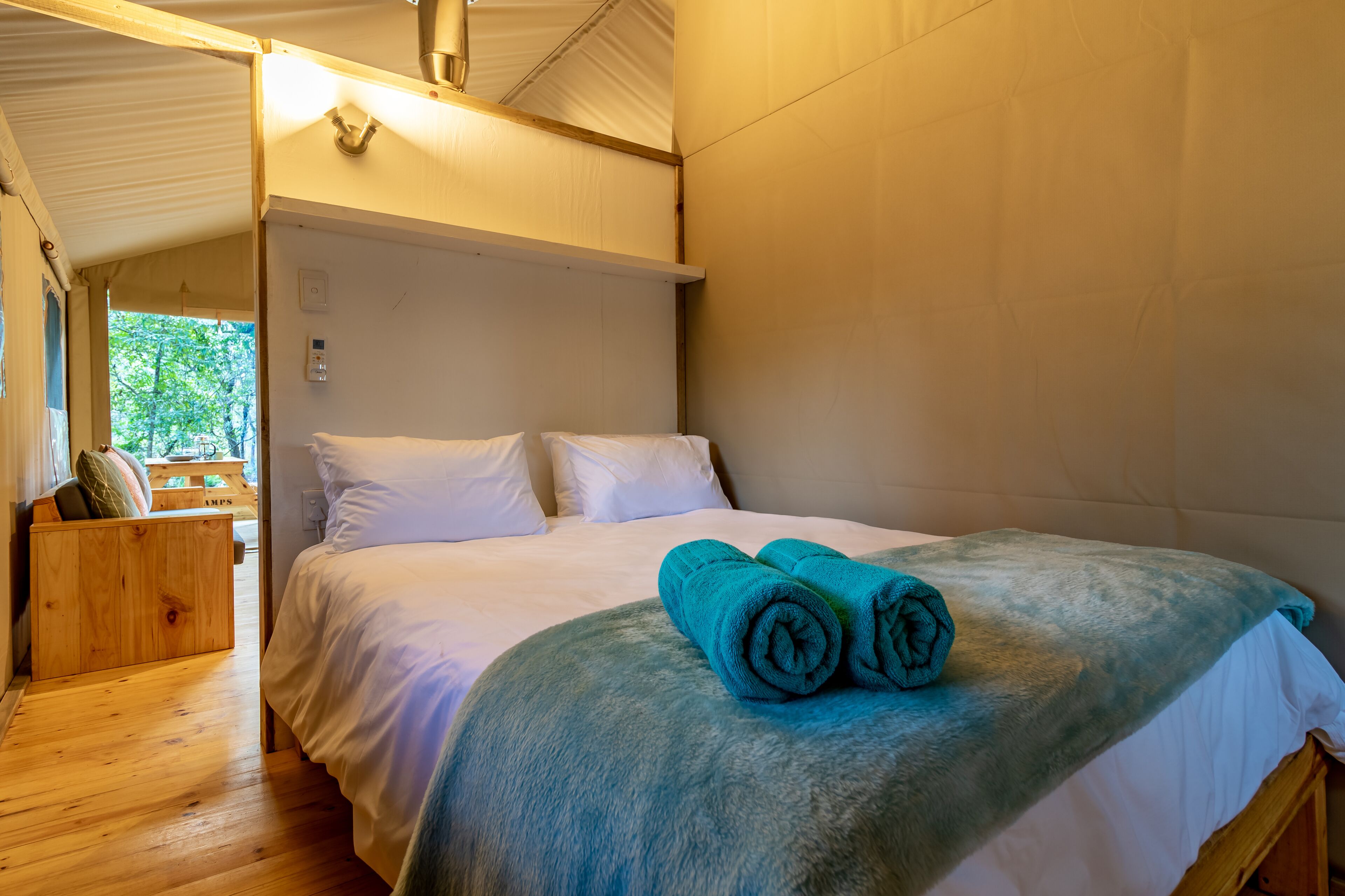 Luxury Tents | 2 bedrooms, premium bedding, laptop workspace, bed sheets
