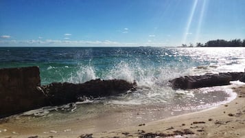 Private beach, white sand, snorkeling, kayaking