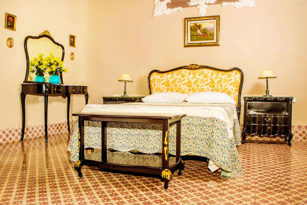 deluxe double room | premium bedding, in-room safe, individually decorated, bed sheets