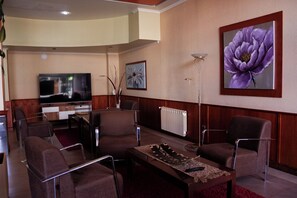 Sittområde i lobbyn