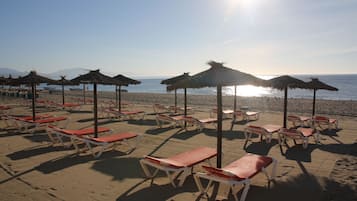 Vlak bij het strand