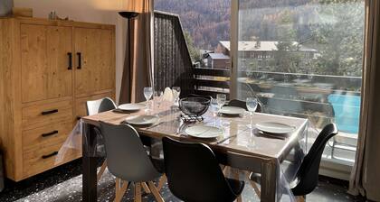 Appartement 3 piĂšces, 6 couchages - Chantemerle, Serre-Chevalier, balcon, parking, casier Ă ski