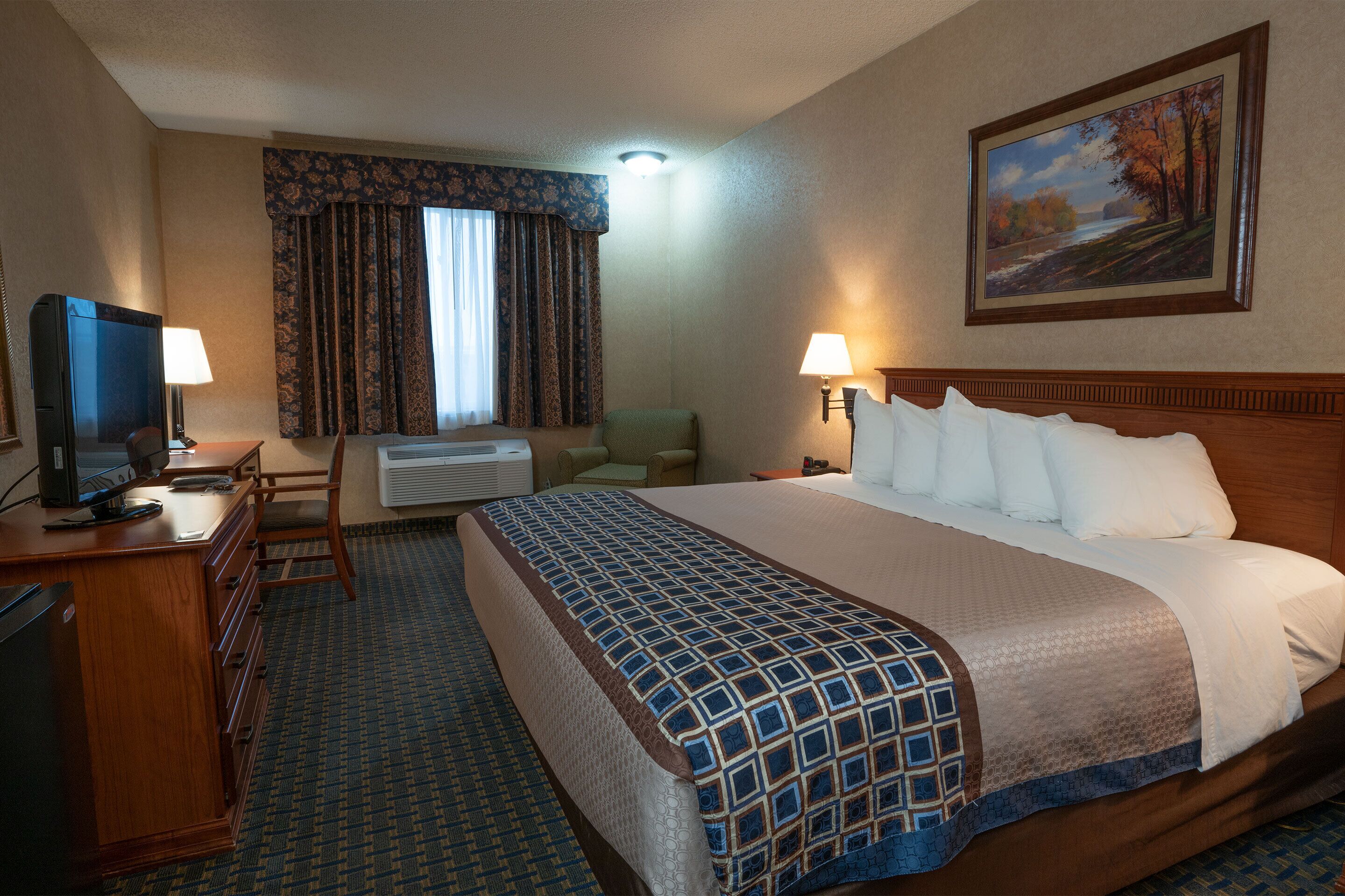 economy single room, 1 king bed | desk, laptop workspace, blackout curtains, iron/ironing board