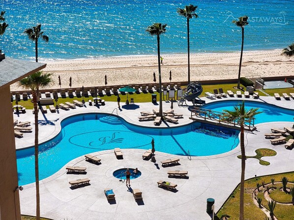 A heated pool