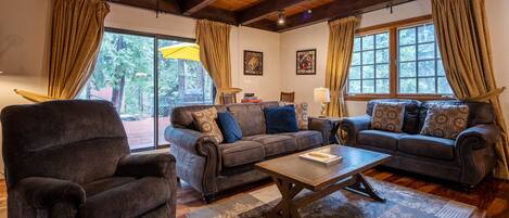 Televisión, chimenea, videojuegos y reproductor de DVD