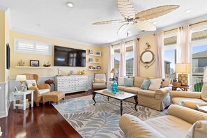 Smart TV, video games, DVD player, table football