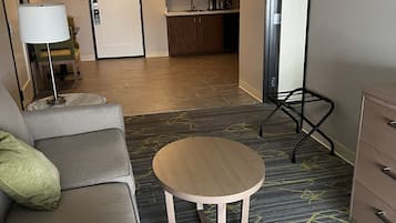 Suite, 1 King Bed with Sofa bed (Additional Living Area) | Living area | 42-inch flat-screen TV with cable channels, TV