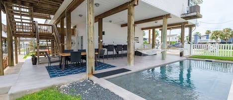 Una piscina riscaldata
