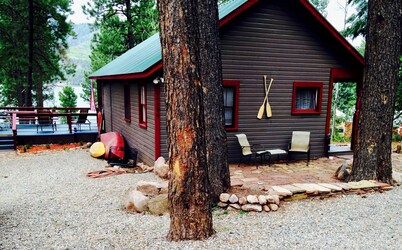 LAKEFRNT CABIN 2Bdrm/Deertrail2shore/Rowboat/SUP/FishingPoles/Pet/30mins2Durango