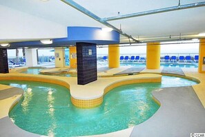 Indoor pool, a heated pool